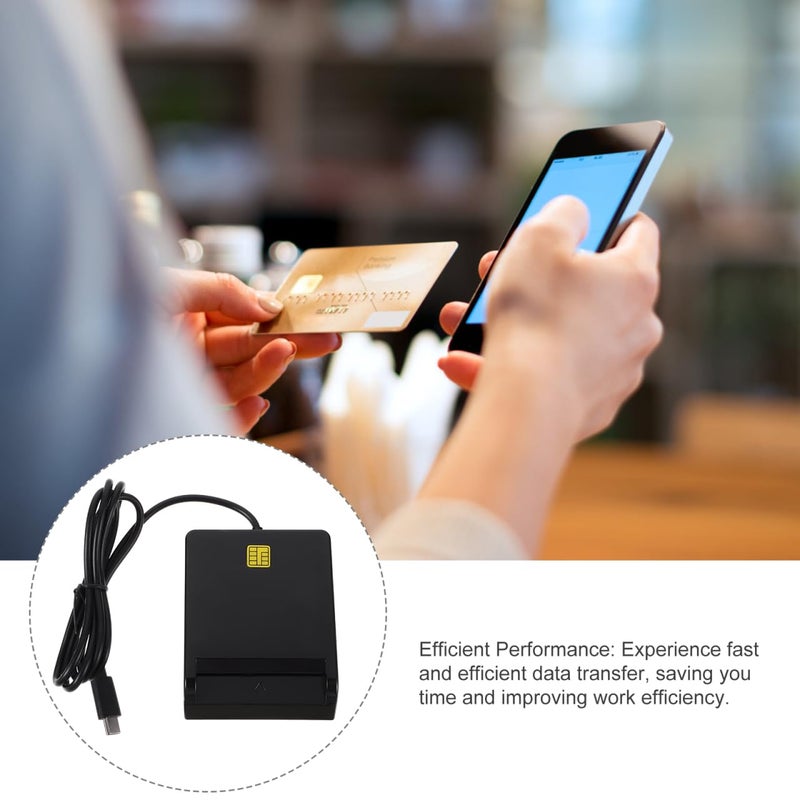 TOPPERFUN Multi-Function USB Smart Card Reader, Reader for DNI, ATM, IC, ID, CAC, SIM, Smart Card, SIM and CAC Compatible with Windows/Vista, X10.3.x+(Type-C) - Image 5